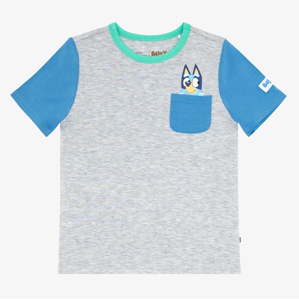Little Sleepies Bluey Graphic Pocket Tee